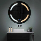 LED Spiegel Rund | Touch-Schalter | Anti-Beschlag-Funktion | Einstellbare Farbtemperatur - Reyze Seria Salono Model 2